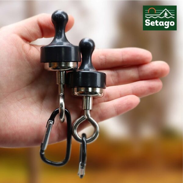 Móc treo nam châm tiện lợi - Dùng để treo đèn, quạt trong lều cực chắc hoặc gắn tường treo đồ đạc tại nhà - Hình ảnh 2