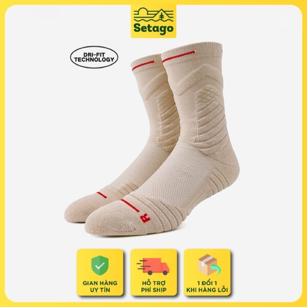 [Đồ Du Lịch Đà Nẵng] Tất chống trơn Setago - Tất thể thao, tất leo núi giúp cố định bàn chân phía bên trong giày