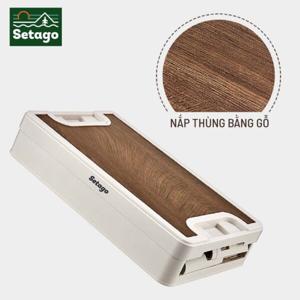 [Đồ du lịch] Boxable - Thùng gấp gọn 60L, 36L cao cấp kèm nắp gỗ, nắp nhôm - Thùng đựng đồ ô tô, phù hợp đi dã ngoại, câu cá, picnic - Hình ảnh 3